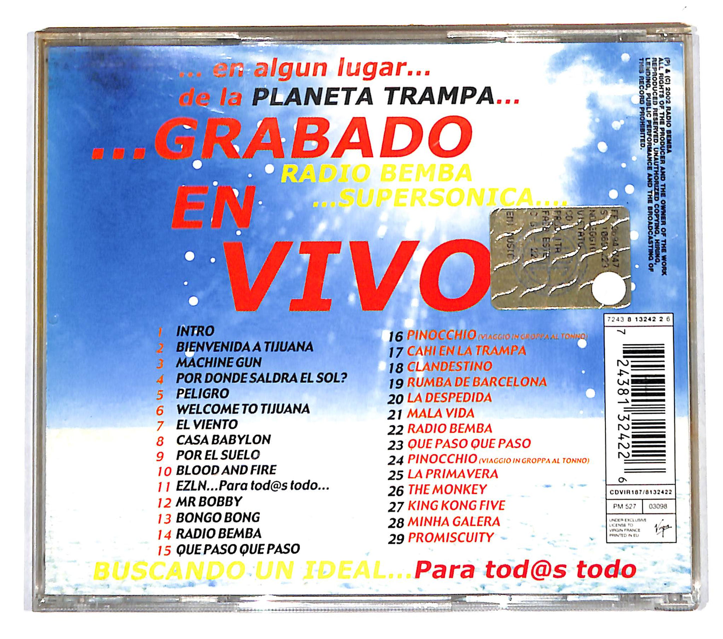EBOND Manu Chao - Radio Bemba Sound System CD CD140512