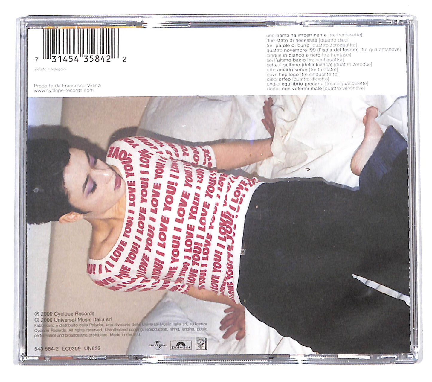 EBOND Carmen Consoli - Stato Di Necessita CD CD140515