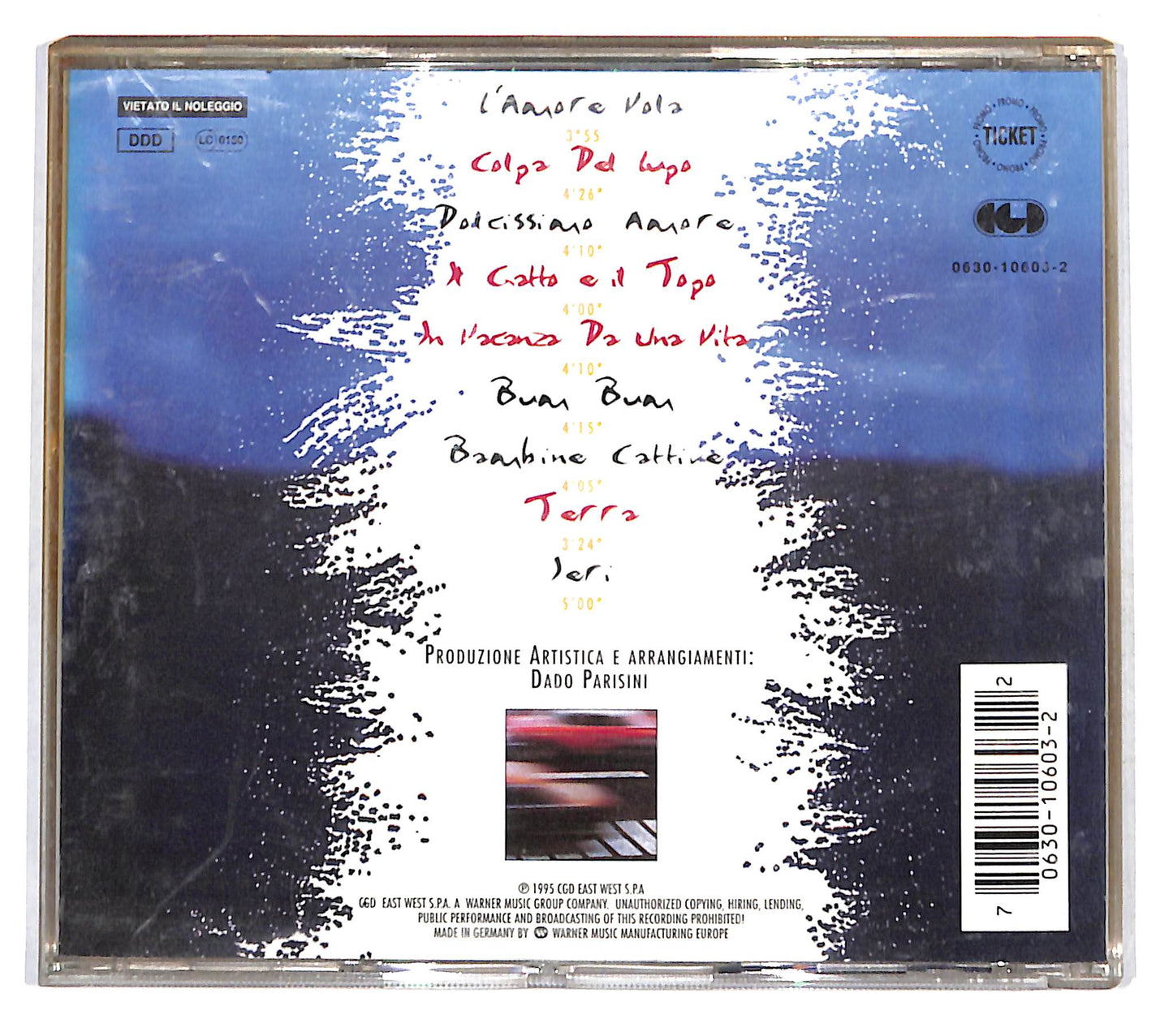 EBOND Irene Grandi - In Vacanza Da Una Vita CD CD140521