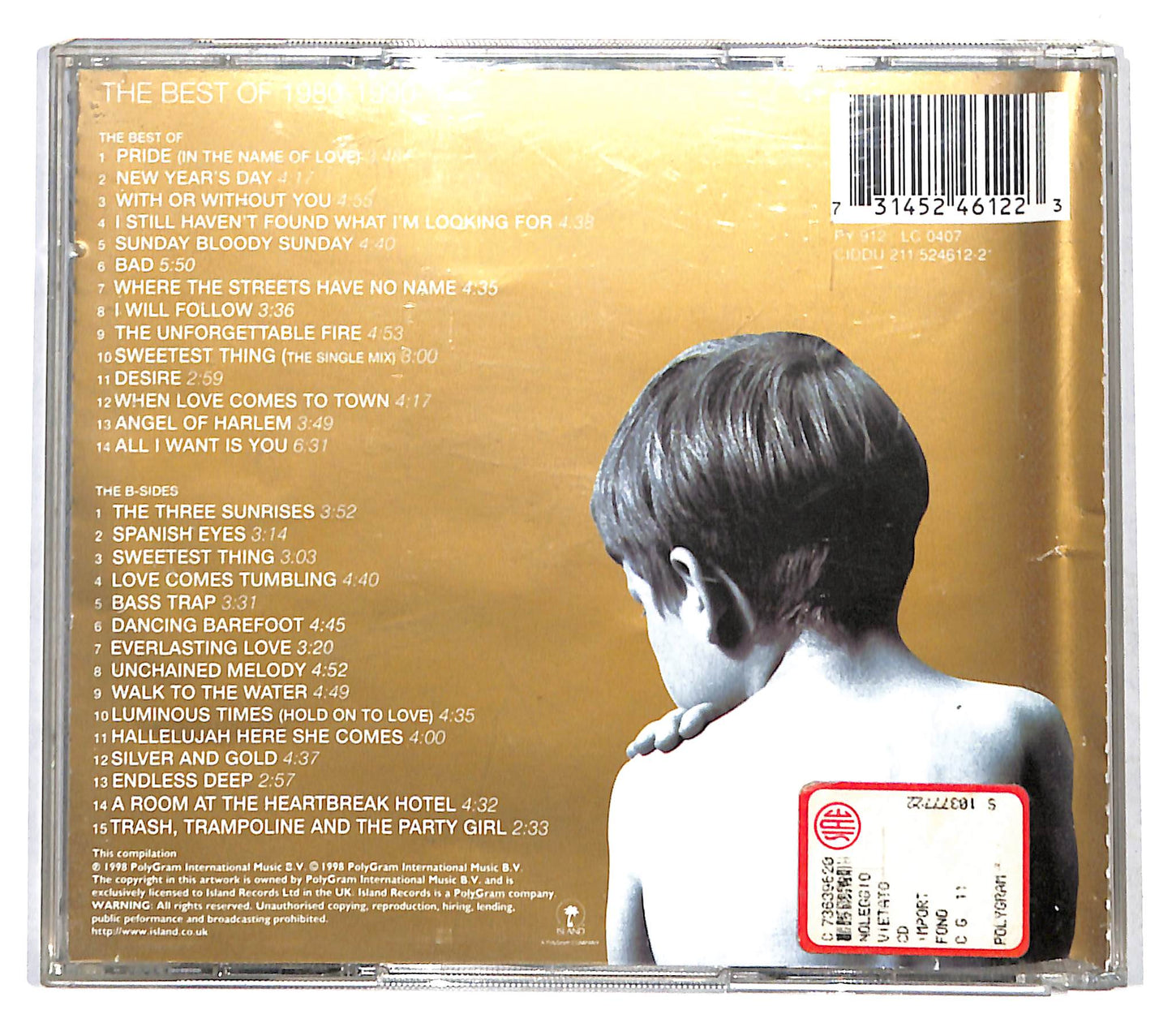 EBOND U2 - The Best Of 1980-1990 & B-Sides CD CD140522