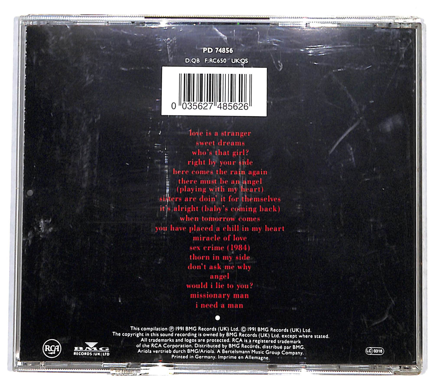 EBOND Eurythmics - Greatest Hits CD CD140526