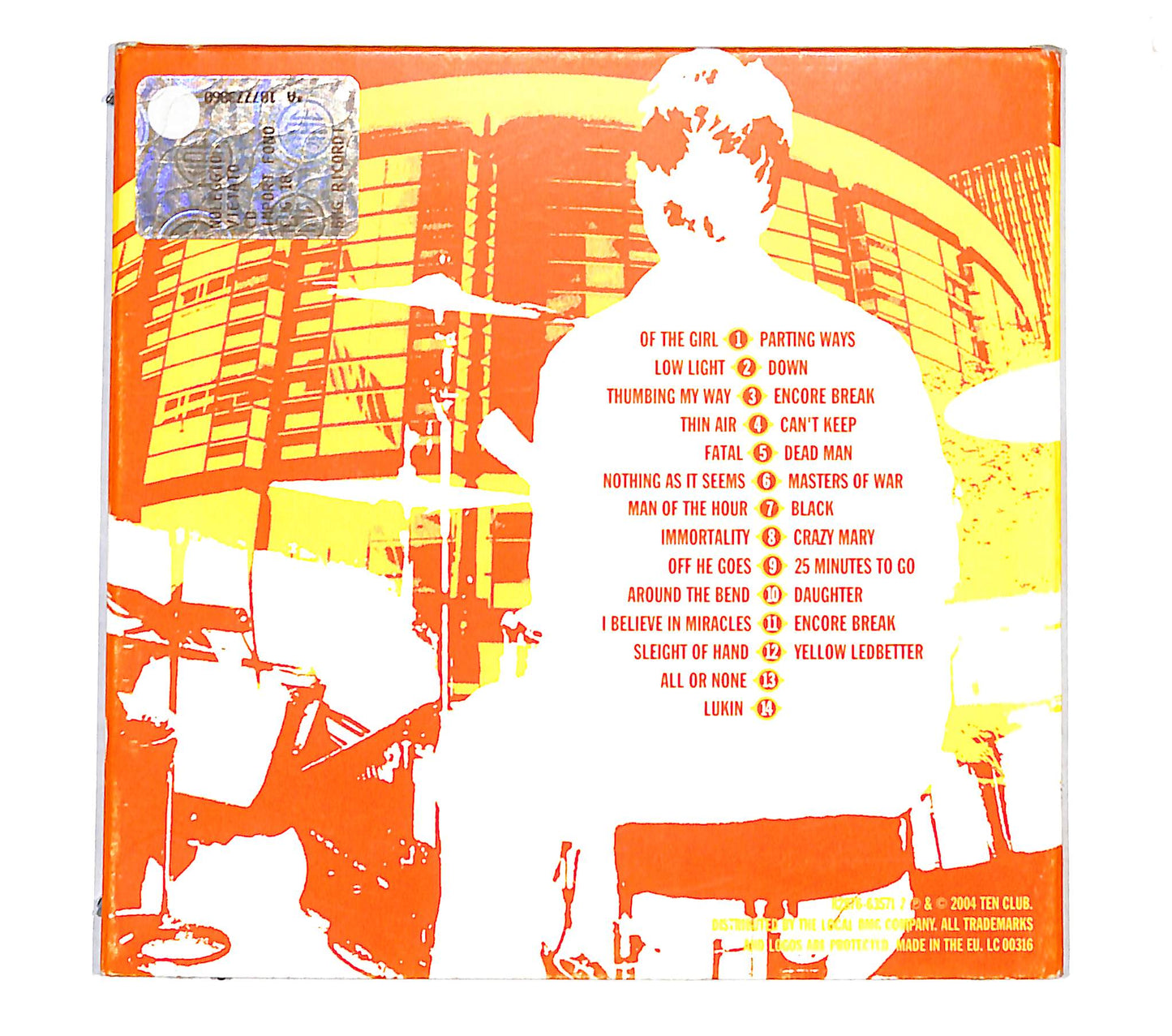 EBOND Pearl Jam - Oct. 22, 2003 - Benaroya Hall DIGIPACK CD CD140532
