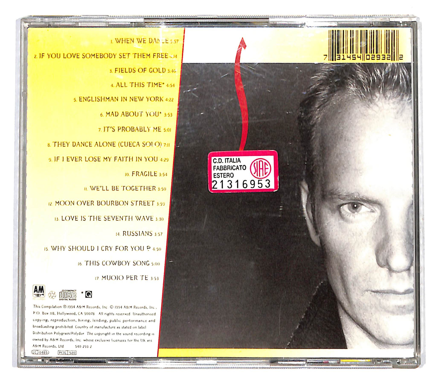 EBOND Sting - The Best Of Sting 1984 - 1994 CD CD140536