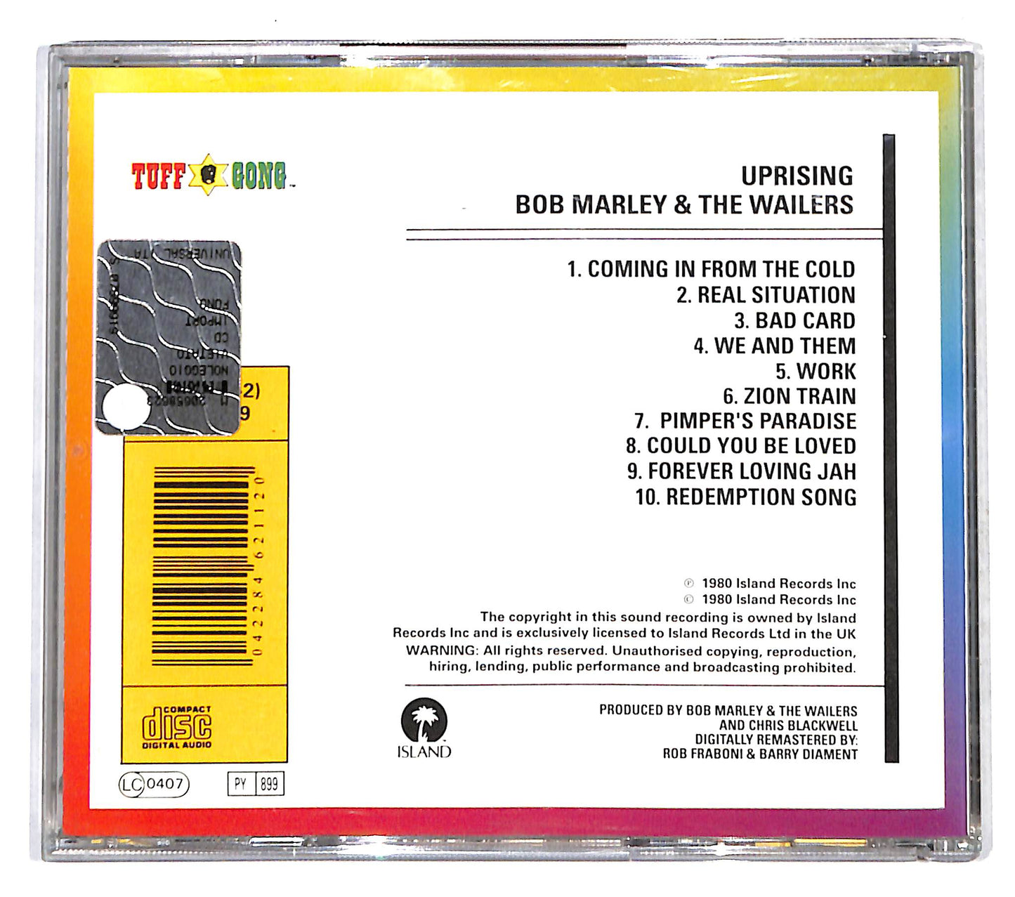 EBOND Bob Marley & The Wailers - Uprising CD CD140537
