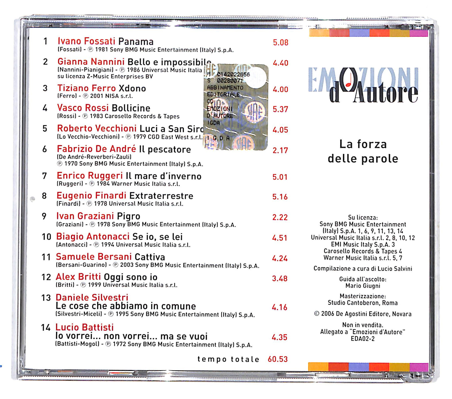 EBOND Various - La Forza Delle Parole CD CD140563