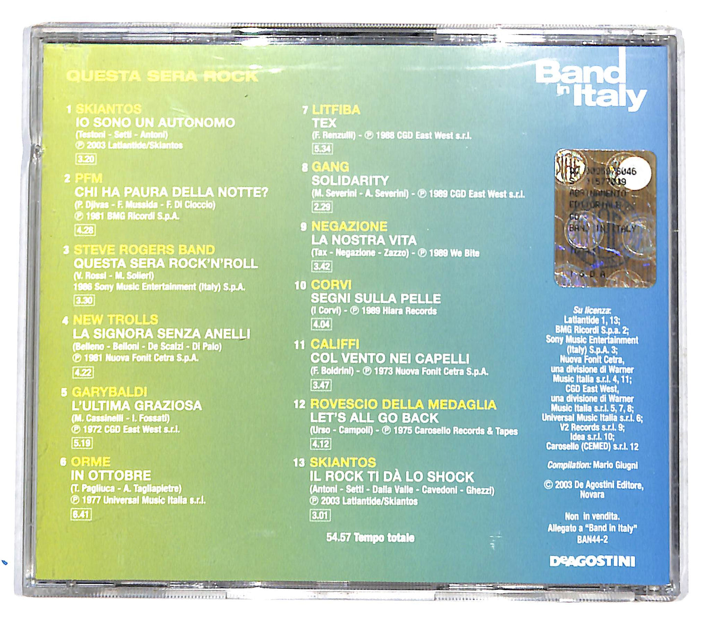 EBOND Various - Questa Sera Rock CD CD140564