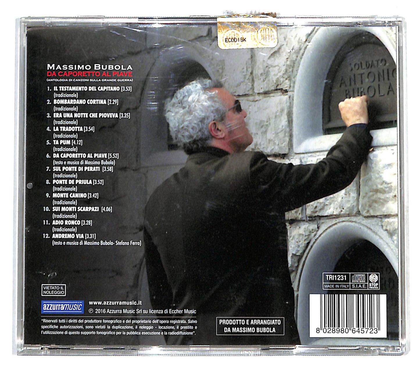 EBOND Massimo Bubola - Da Caporetto al Piave CD CD140631