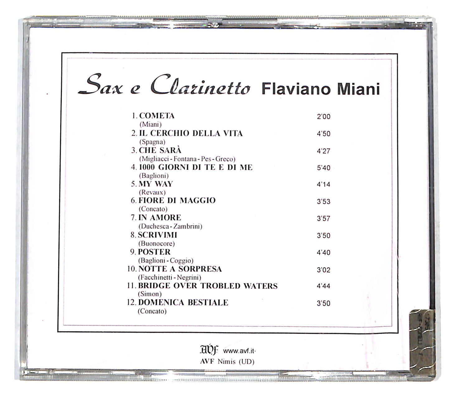 EBOND Flaviano Miani - Sax e Clarinetto CD CD140636