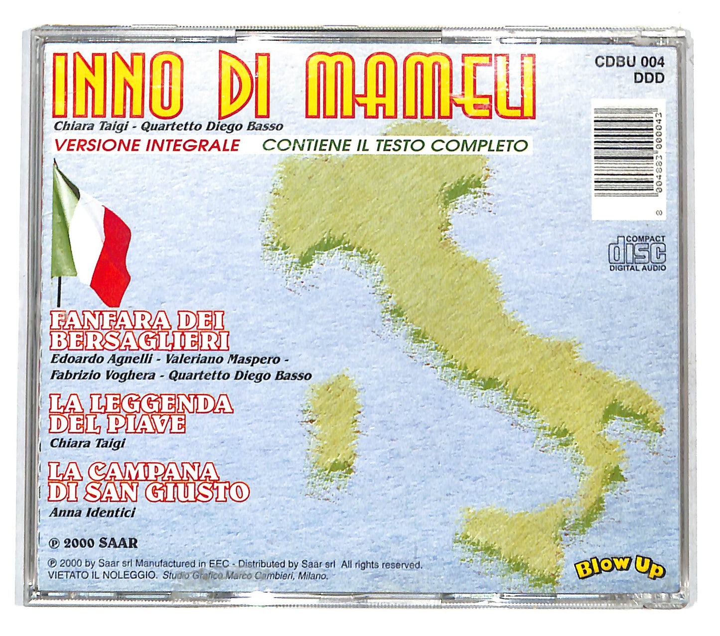 EBOND Various - Inno Di Mameli - Versione Integrale CD CD140642
