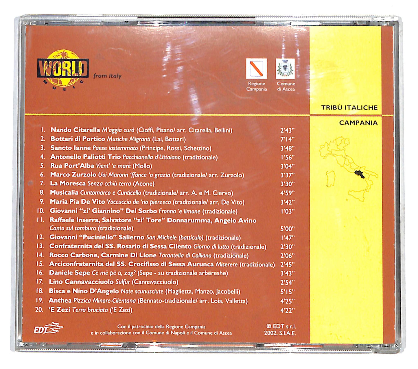 EBOND Various - Tribu Italiche - Campania CD CD140701