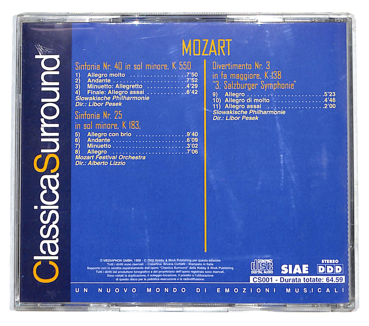 EBOND Mozart - Mozart - Classica Surround CD CD140705