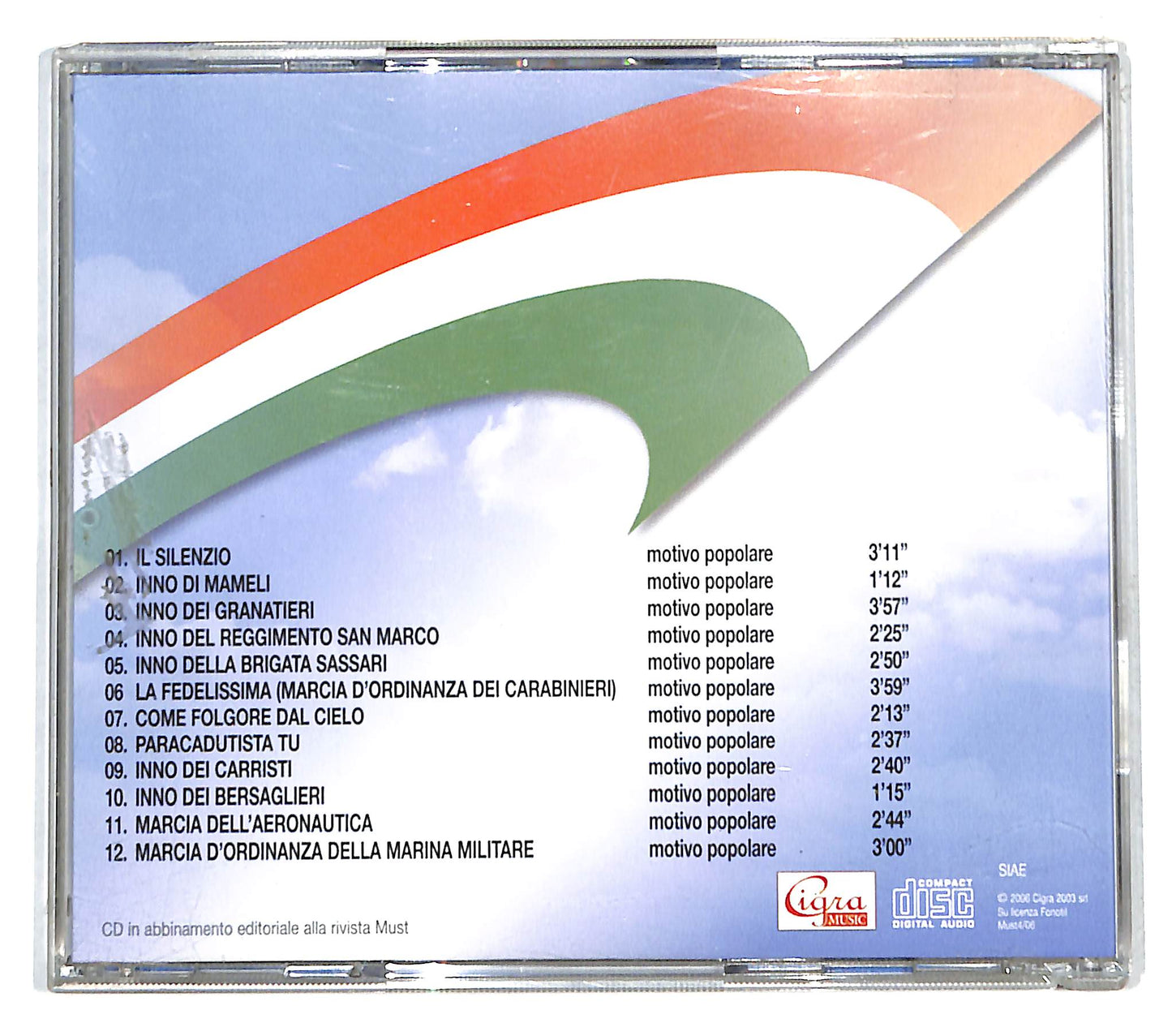 EBOND Various - Inni Militari Italiani CD CD140718