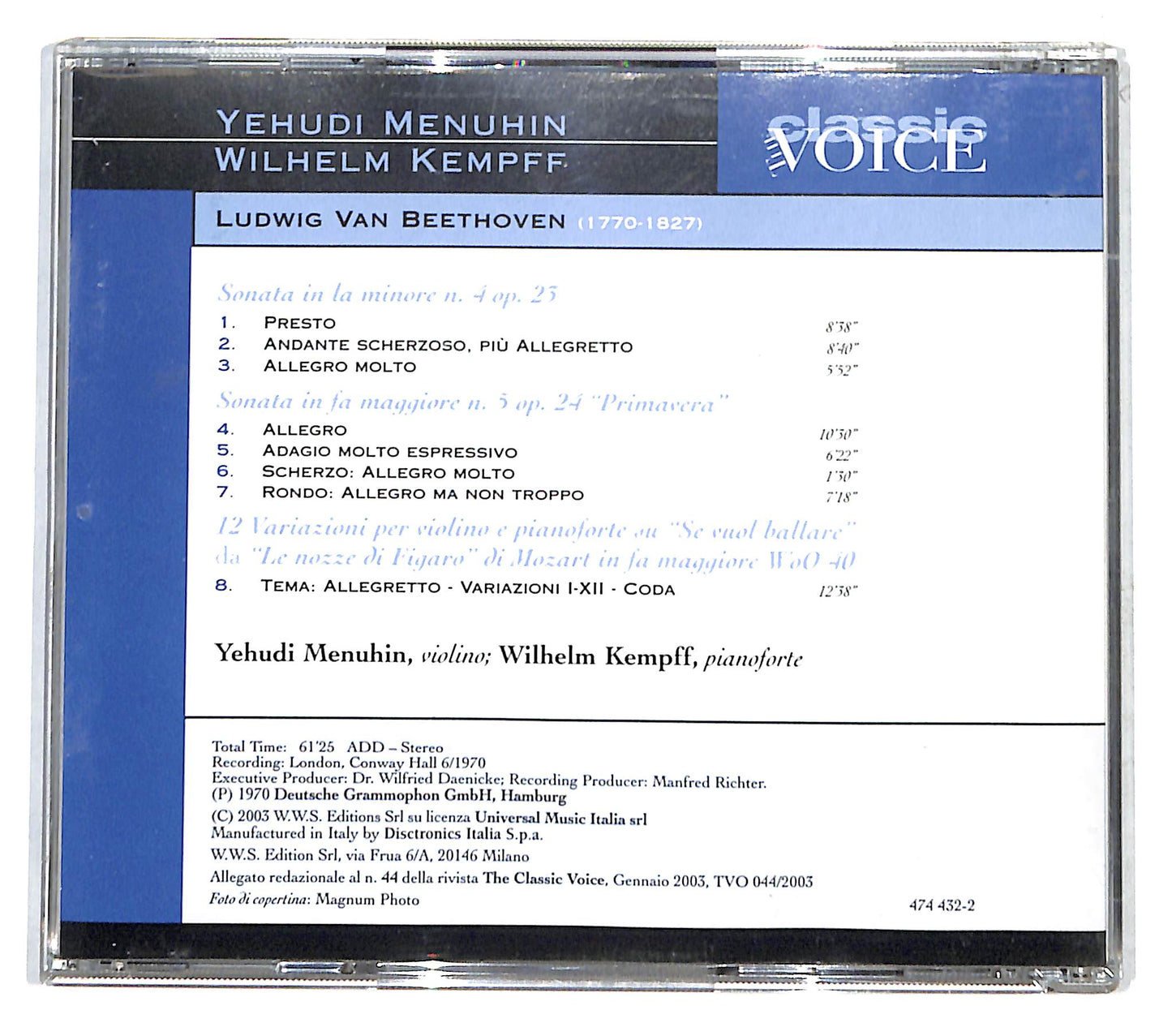 EBOND Beethoven - Sonate n.4 op 23 Vol. 2 CD CD140720