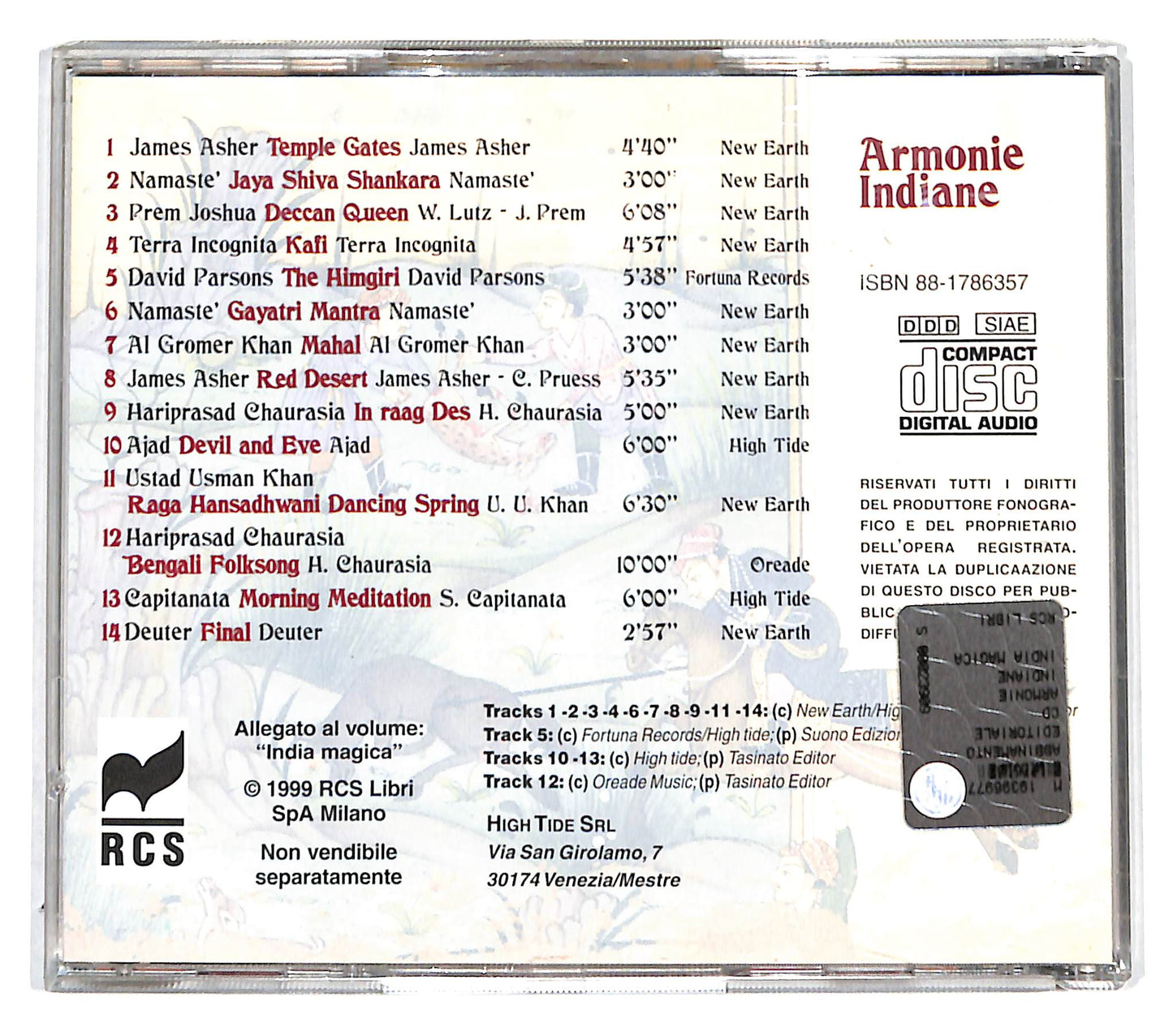 EBOND Various - Armonie Indiane CD CD140734