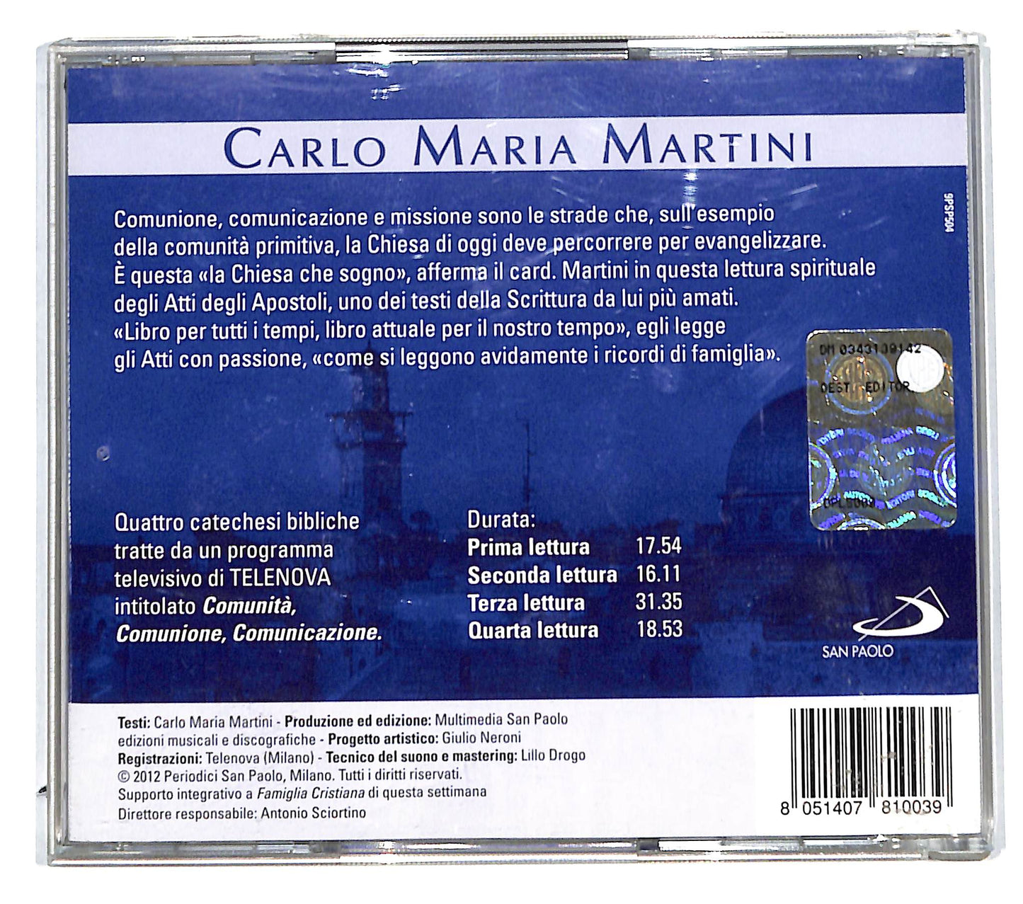 EBOND Carlo Maria Martini - La Chiesa che sogno CD CD140735
