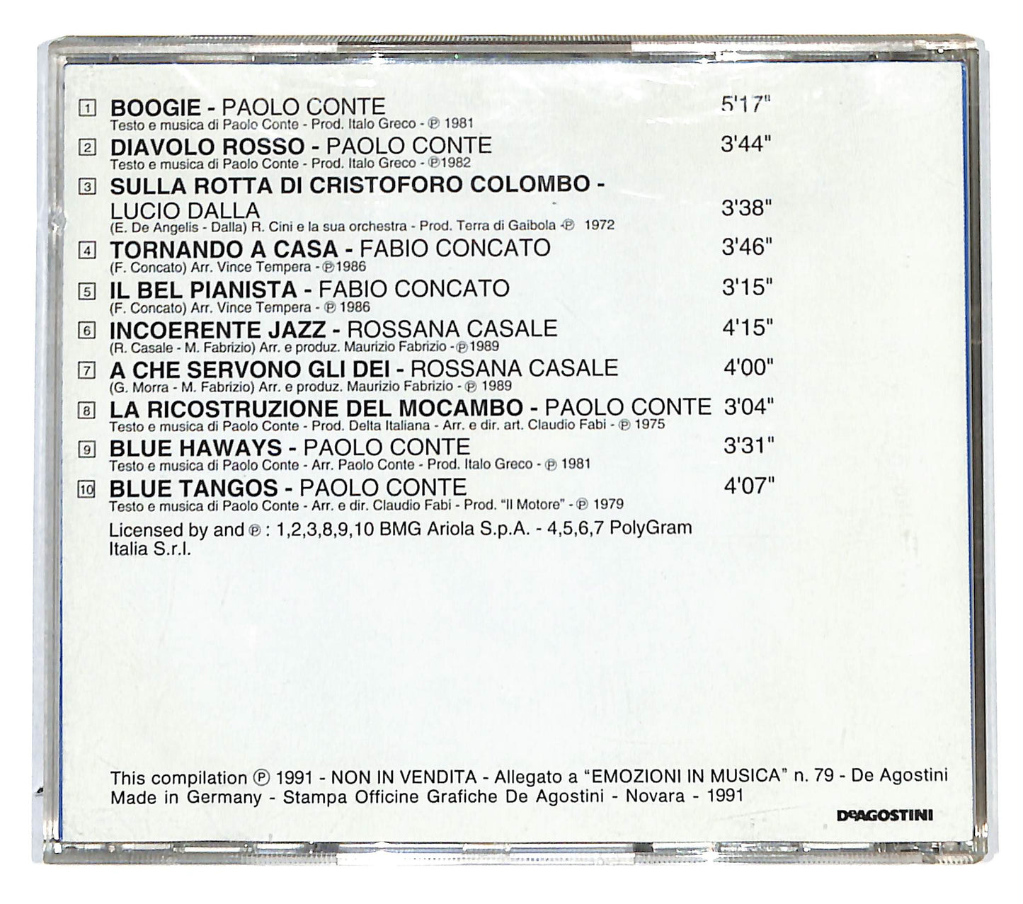 EBOND Various - Un Boogie Un Jazz E Un Tango CD CD140750