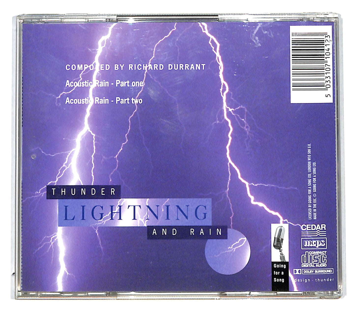EBOND Richard Durrant -Thunder, Lightning And Rain CD CD140757