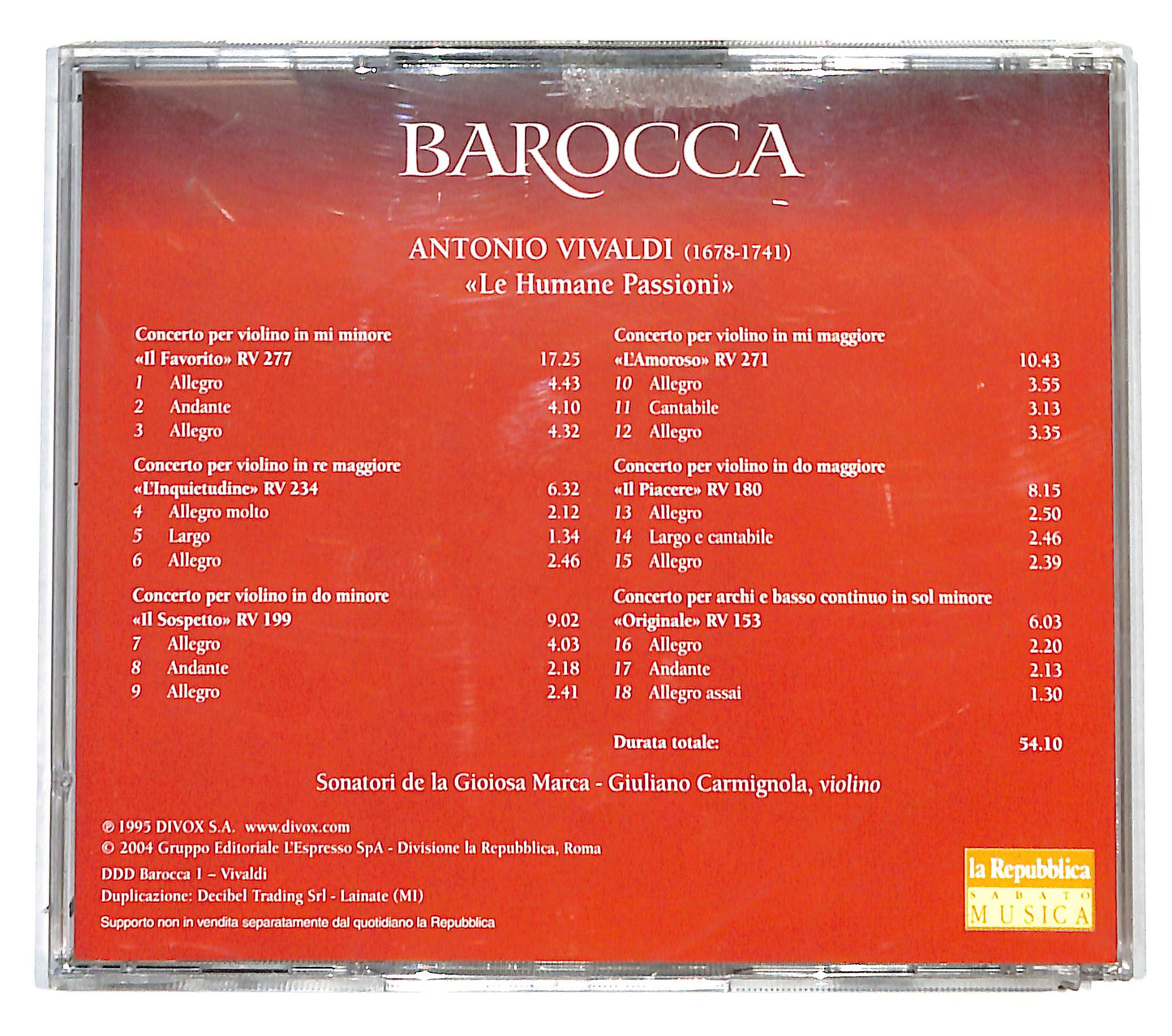 EBOND Vivaldi - Le Humane Passioni CD CD140759