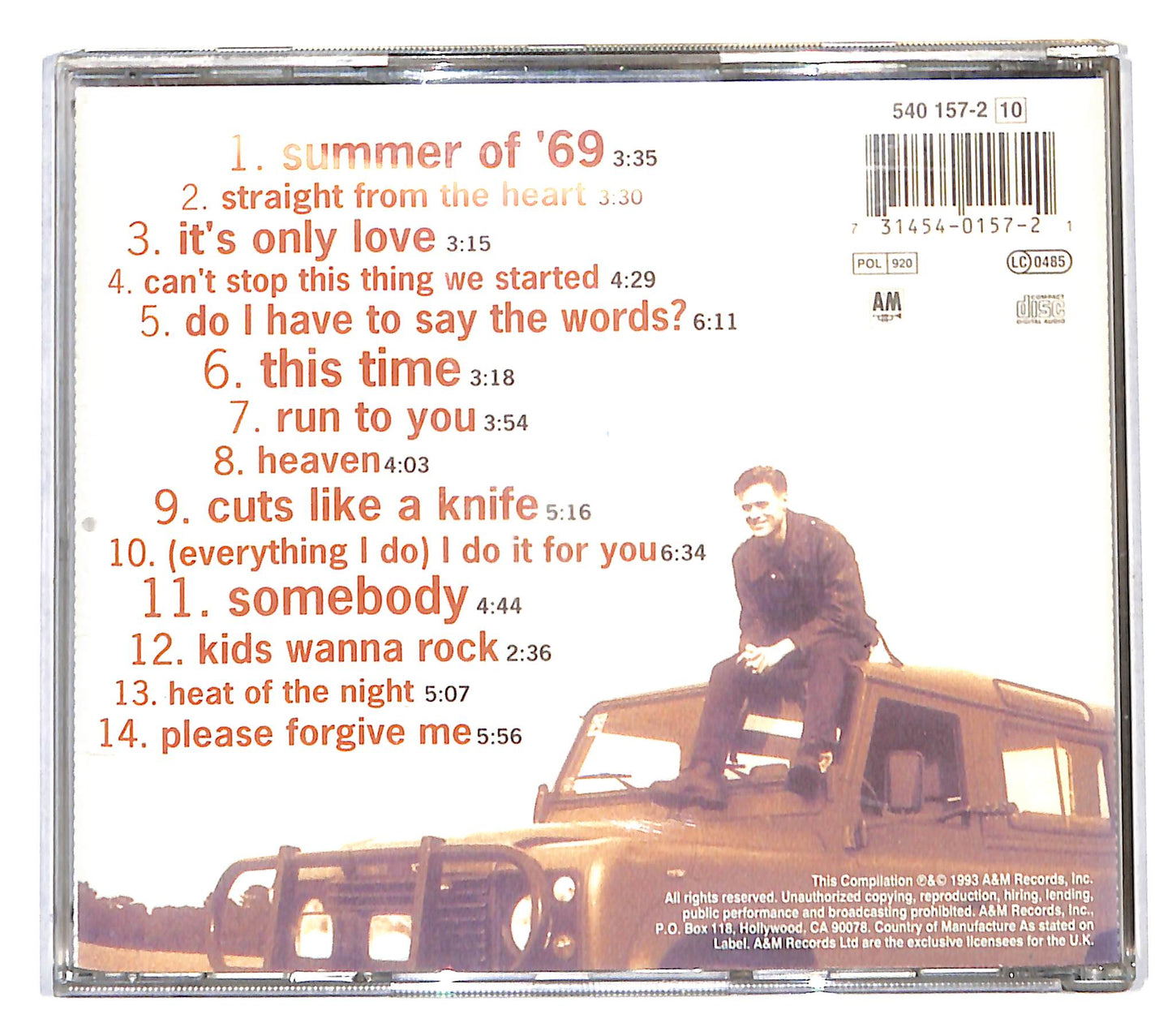 EBOND Bryan Adams - So Far So Good CD CD140804