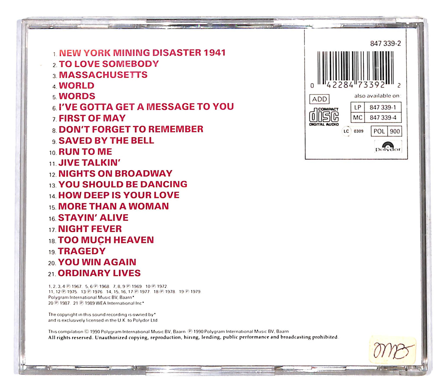 EBOND Bee Gees - The Very Best Of The Bee Gees CD CD140838