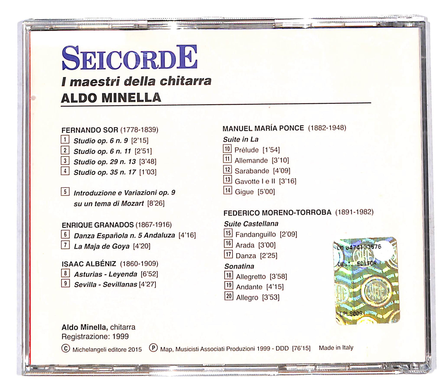 EBOND Aldo Minella - Aldo Minella CD CD140845