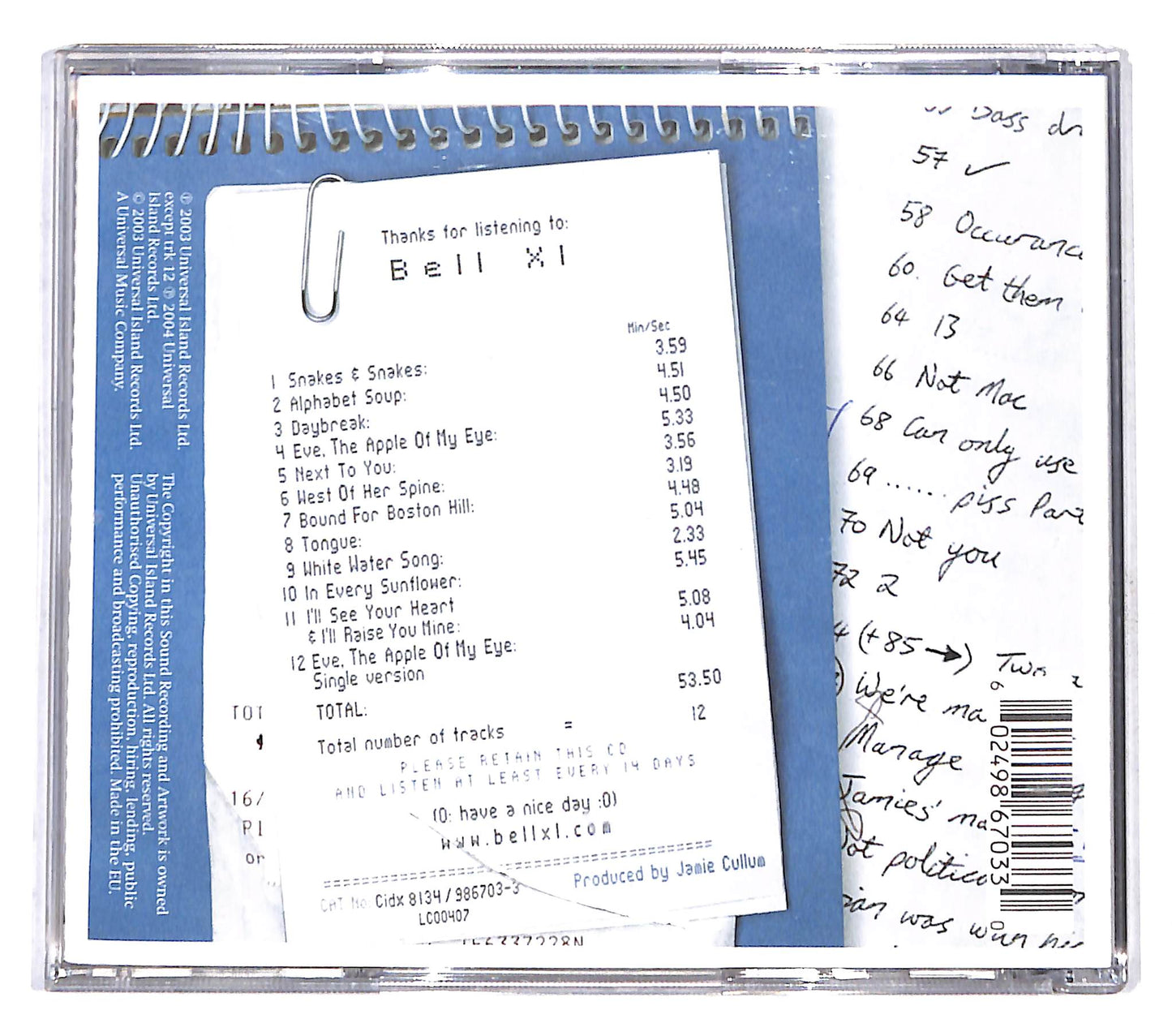EBOND Bell X1 - Music In Mouth CD CD140901