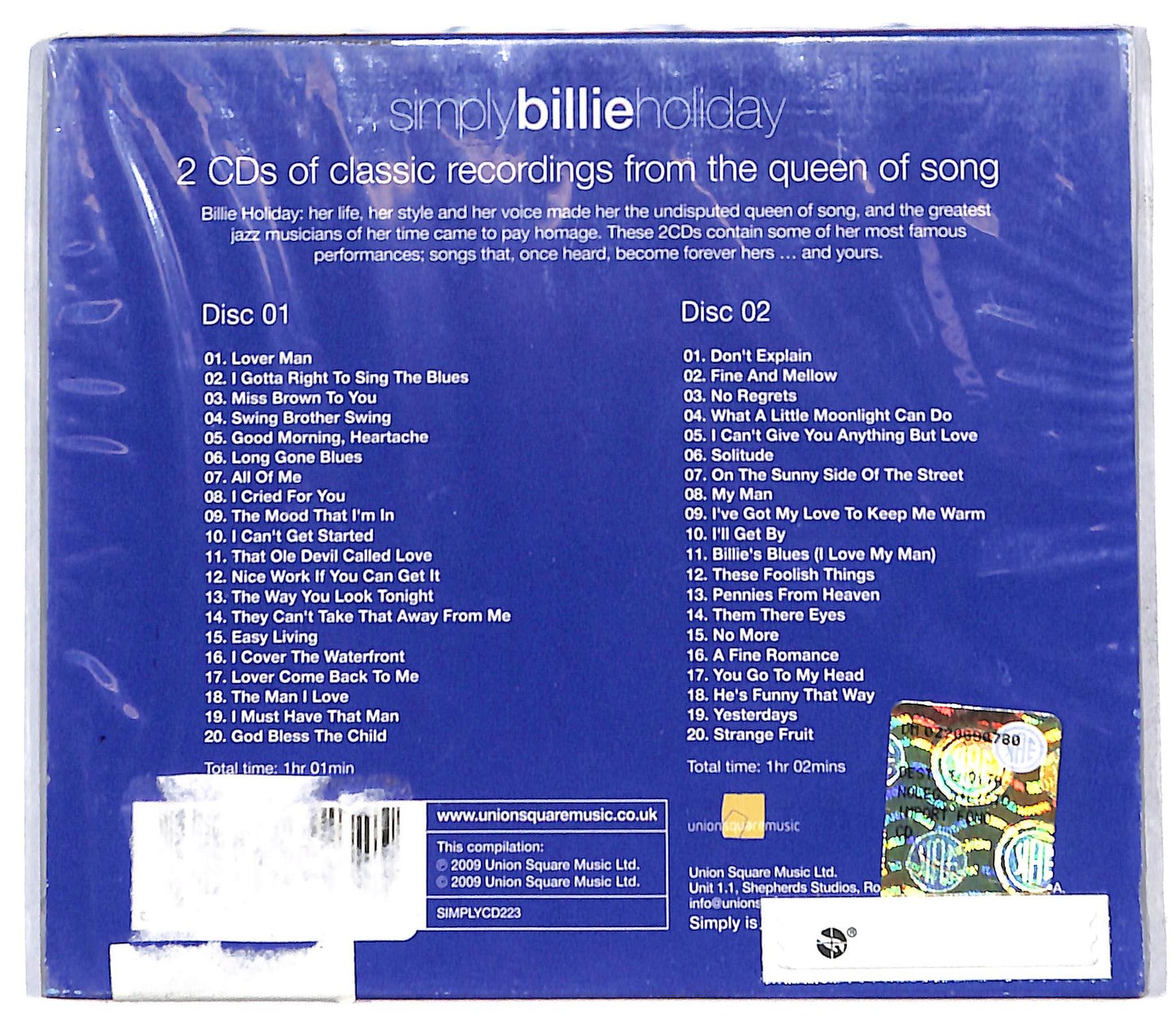EBOND Billie Holiday - Simply Billie Holiday CD CD140918
