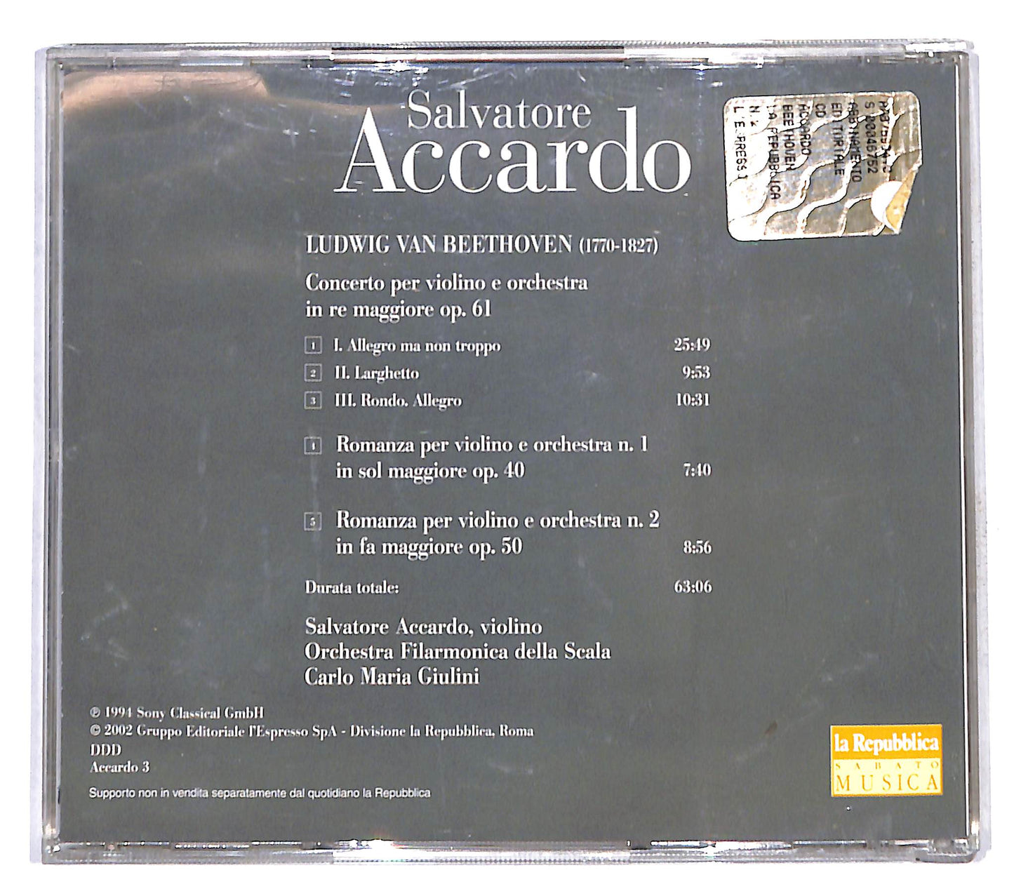 EBOND Salvatore Accardo - Beethoven CD CD140943