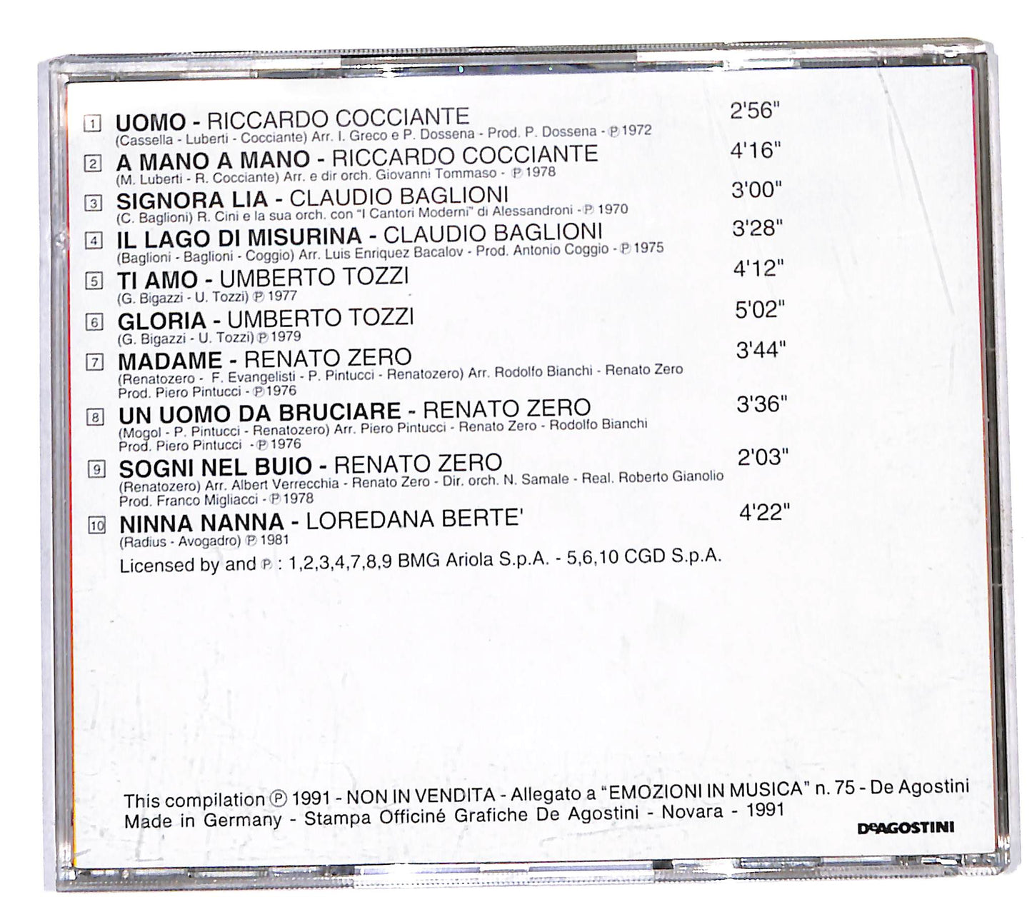 EBOND Various - Sogni Nel Buio CD CD140951