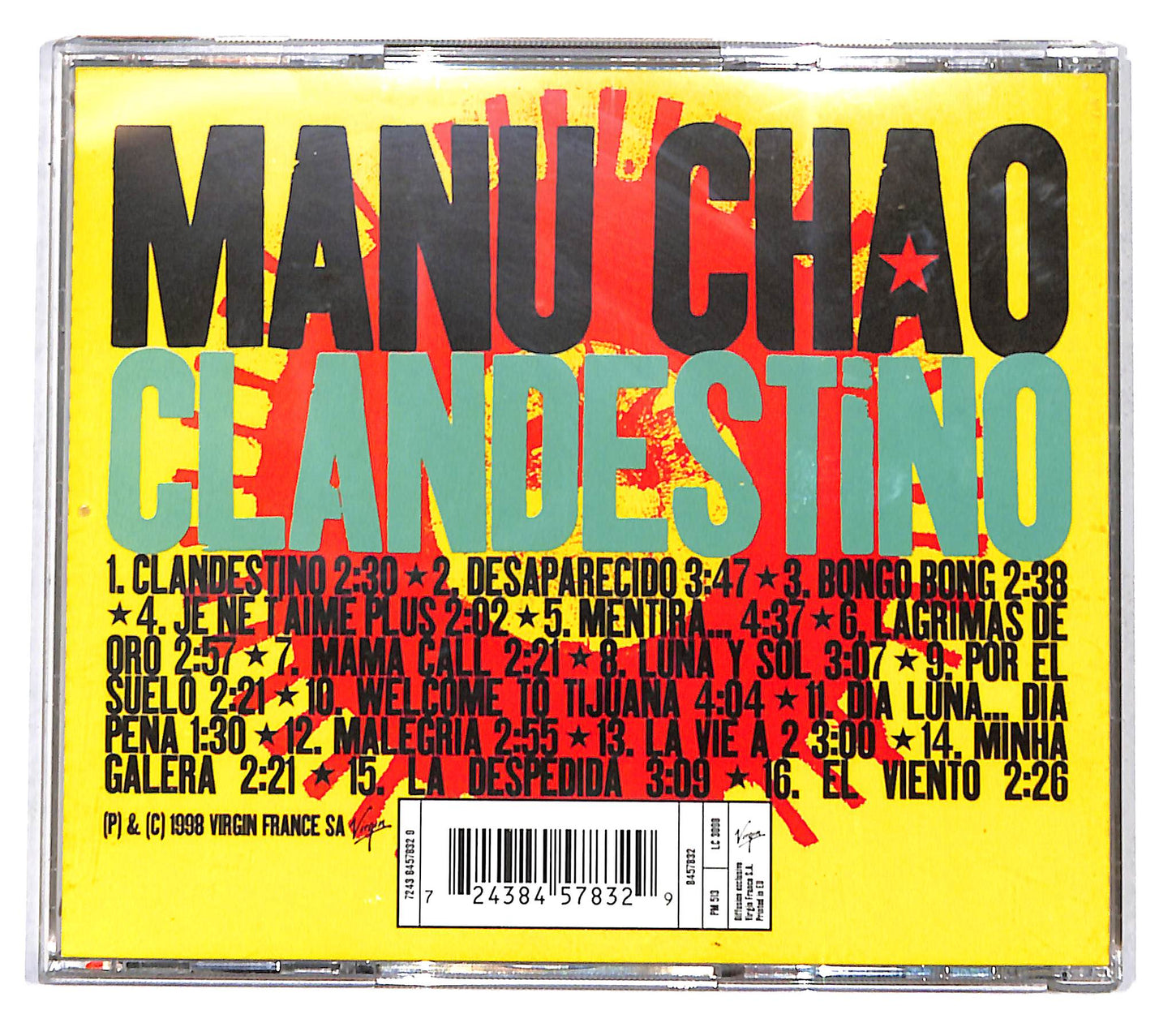 EBOND Manu Chao - Clandestino CD CD141038
