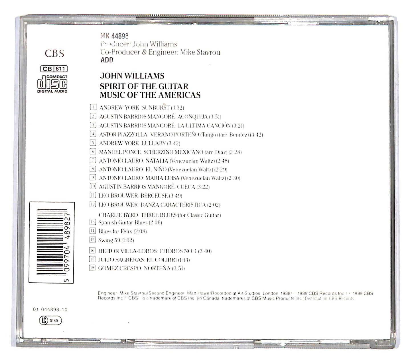 EBOND John Williams - Spirit Of The Guitar (Music Of The Americas) CD CD141046