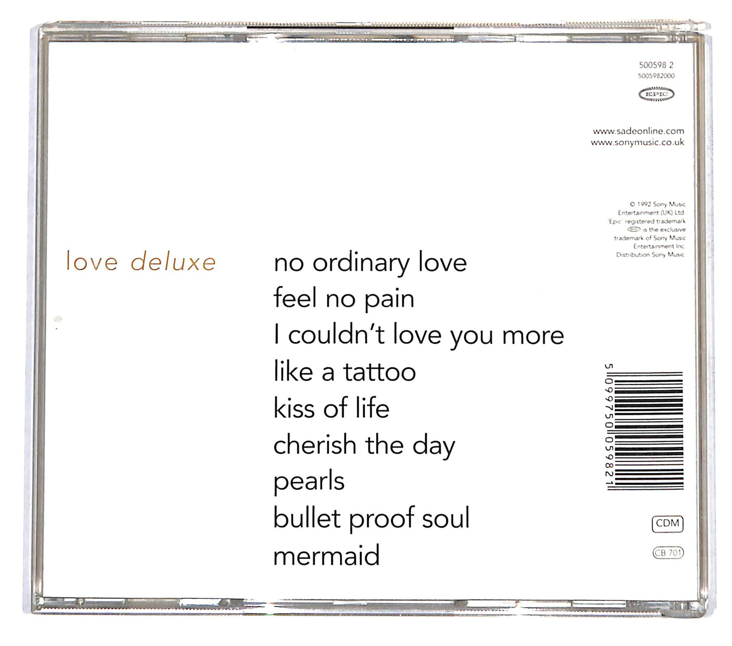 EBOND Sade - Love Deluxe CD CD141120