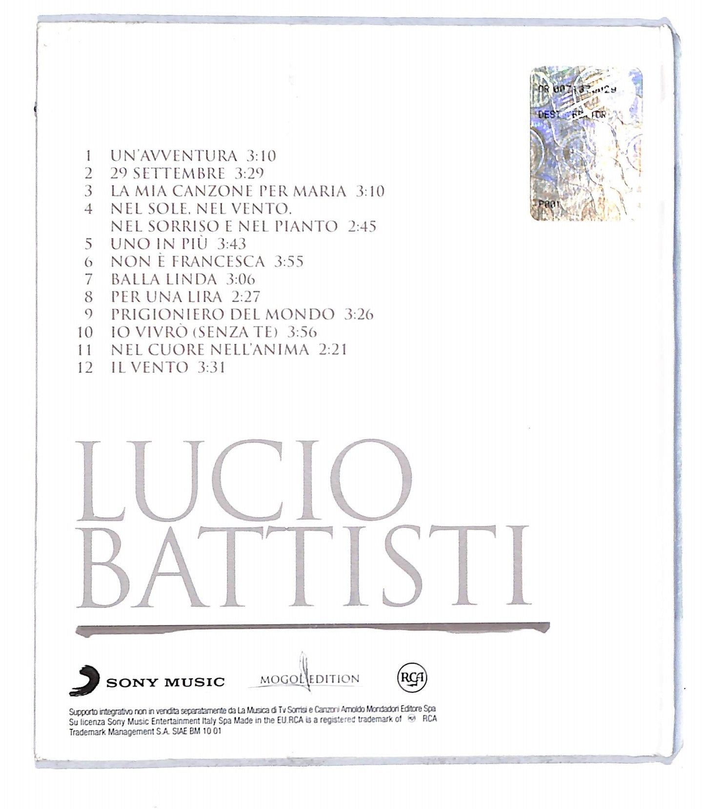 EBOND Lucio Battisti - Lucio Battisti Digibook CD CD141328