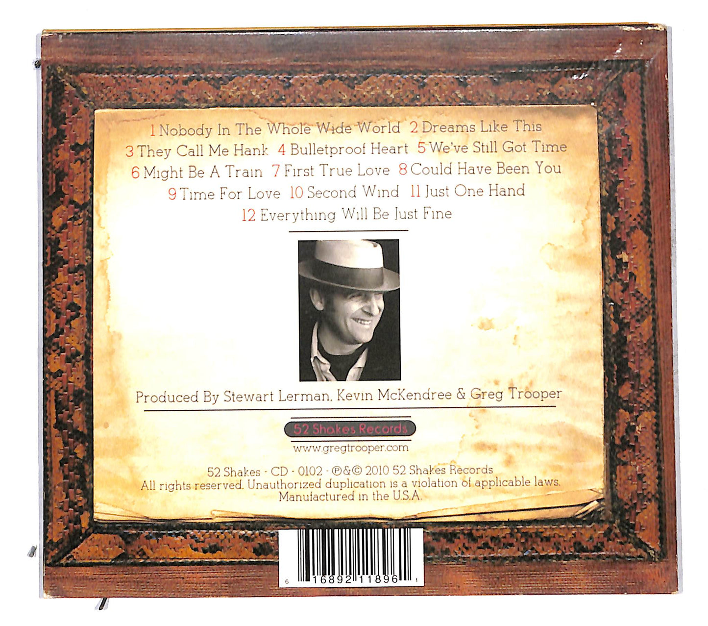 EBOND Greg Trooper - Upside-Down Town DIGIPACK CD CD141410