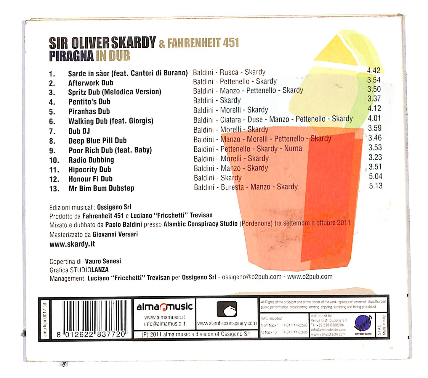 EBOND Sir Oliver Skardy - Piragna In Dub DIGIPACK CD CD141415