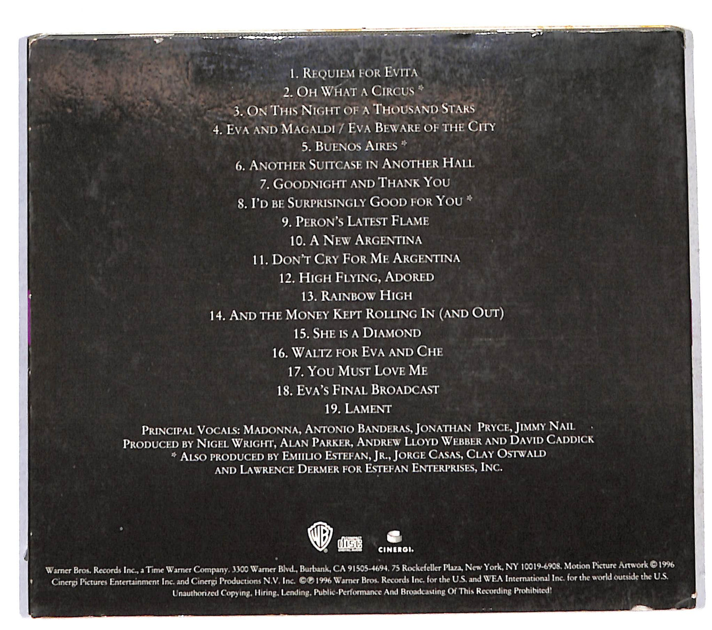 EBOND Various - Evita (Music From The Motion Picture) CD CD141420