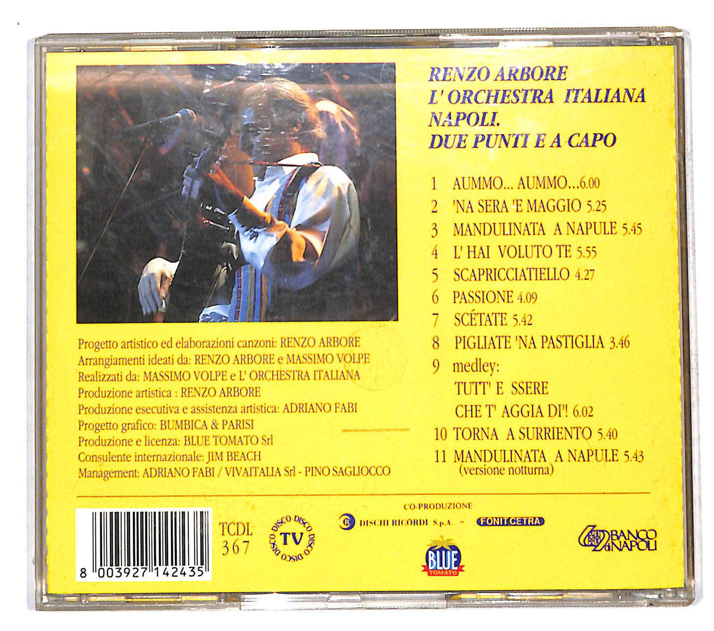 EBOND Renzo Arbore - Napoli Due Punti. E A Capo CD CD141516