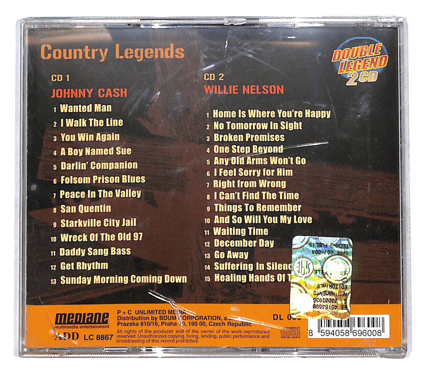 EBOND Johnny Cash Willie Nelson - Country Legends CD CD141541