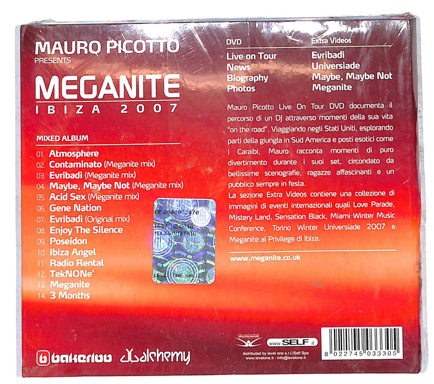 EBOND Mauro Picotto - Meganite Ibiza 2007 DIGIPACK CD CD141544