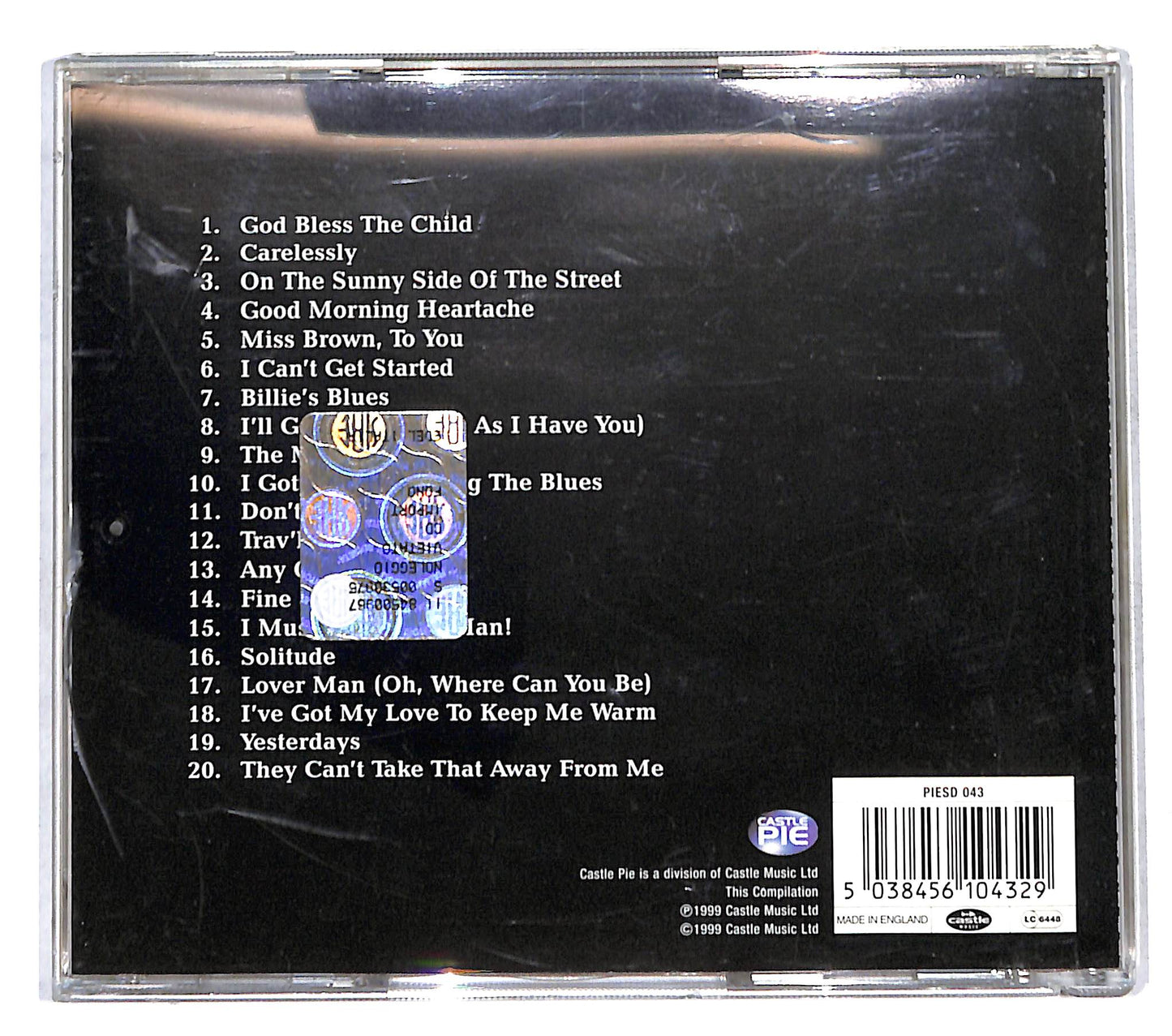 EBOND Billie Holiday - Yesterdays CD CD141548