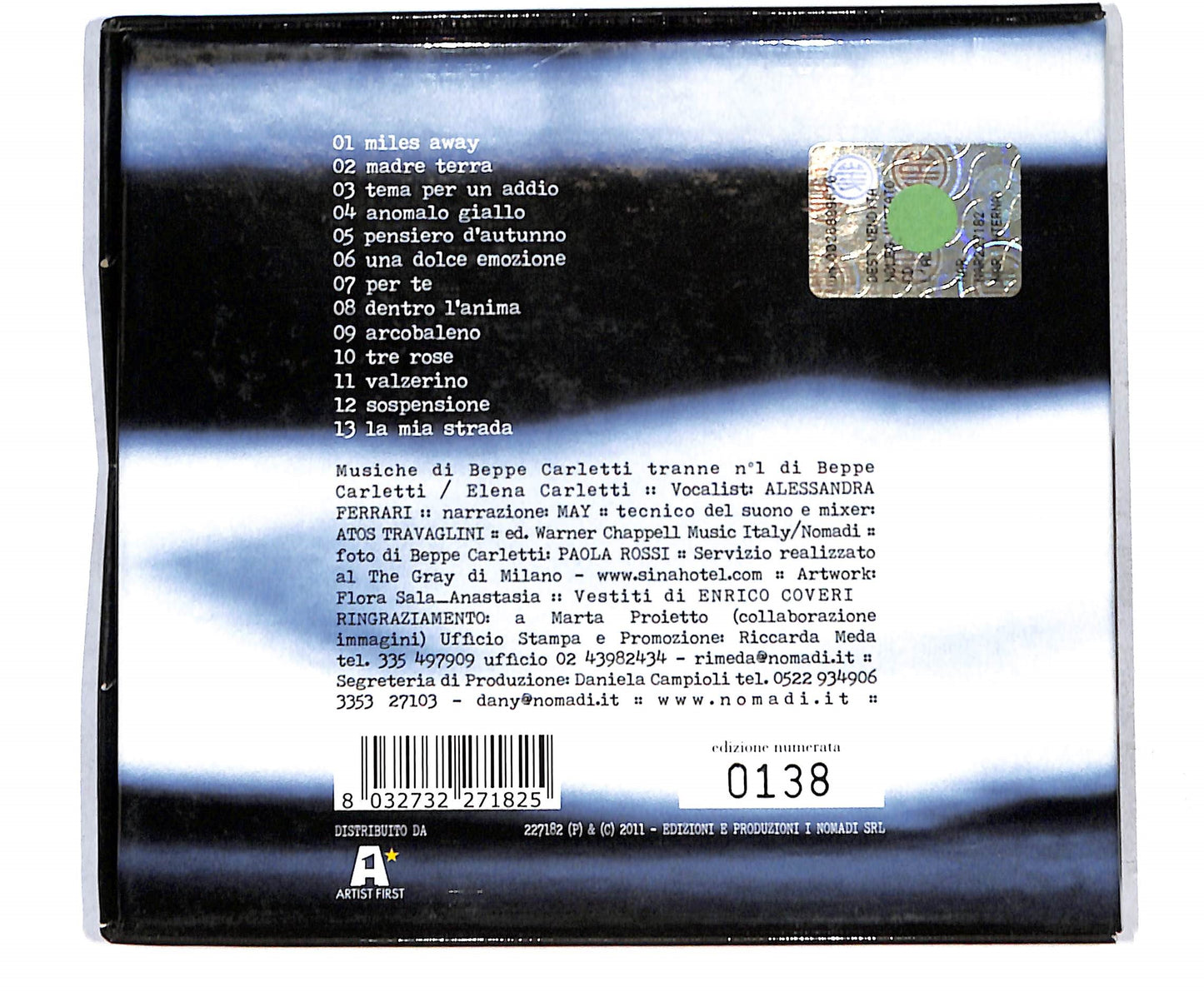 EBOND Beppe Carletti - L'Altra Meta Dell'anima CD CD141553