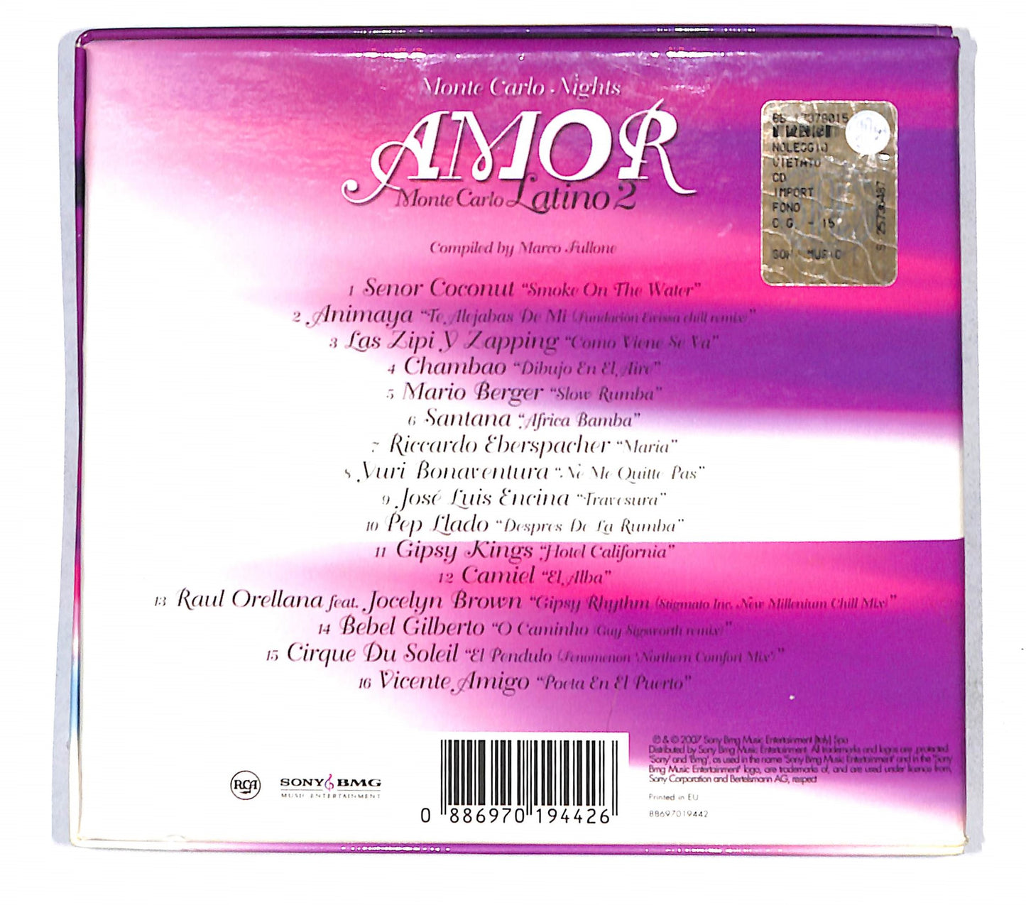 EBOND Various - Monte Carlo Nights - Amor Monte Carlo Latino 2 CD CD141555