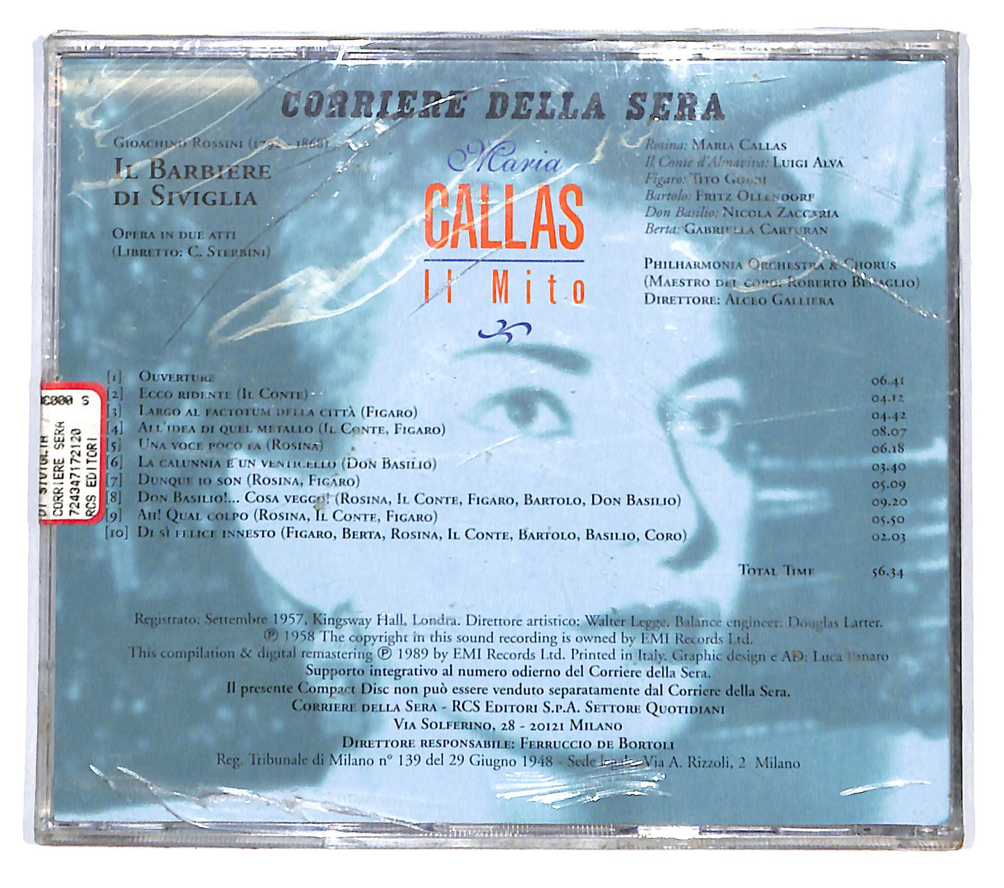 EBOND Gioacchino Rossini , Maria Callas - Il Barbiere Di Siviglia (Selezione) CD CD141623