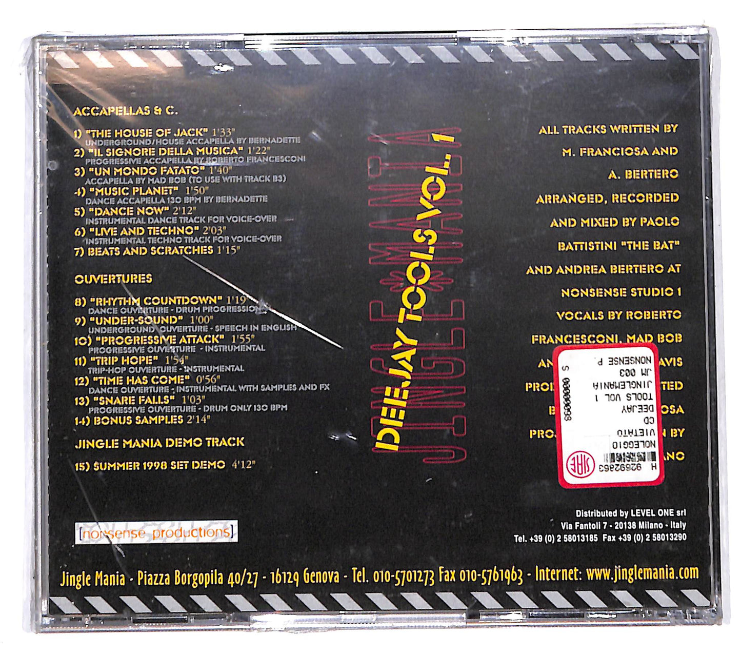 EBOND Various - Deejay Tools Vol.1 Jingle Mania CD CD141709