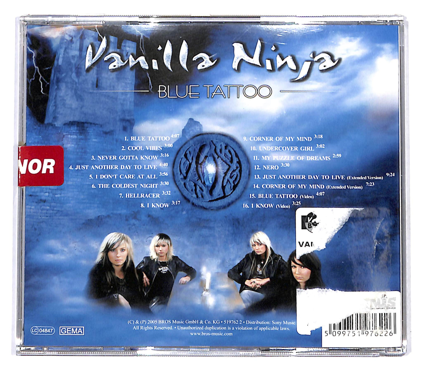 EBOND Vanilla Ninja - Blue Tattoo CD CD142115
