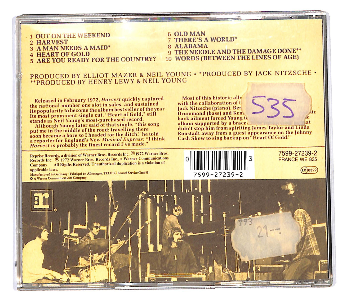 EBOND Neil Young - Harvest CD CD142121
