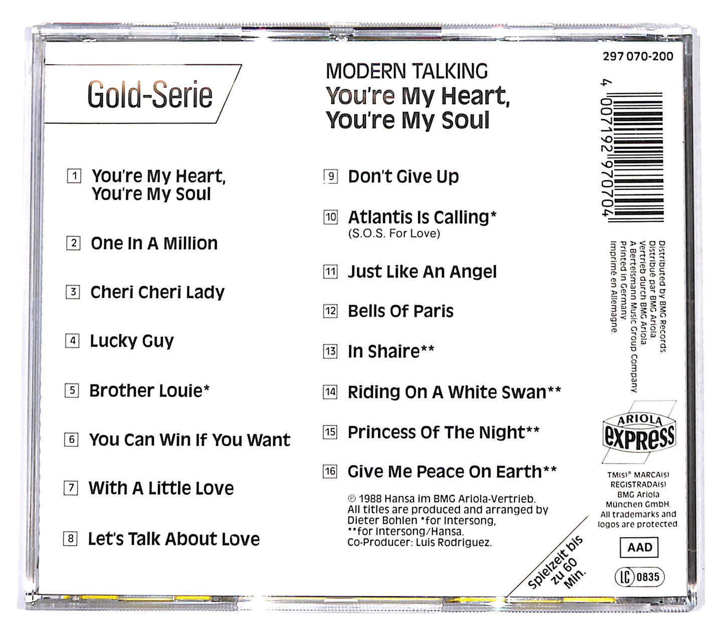 EBOND Modern Talking - You're My Heart, You're My Soul CD CD142149
