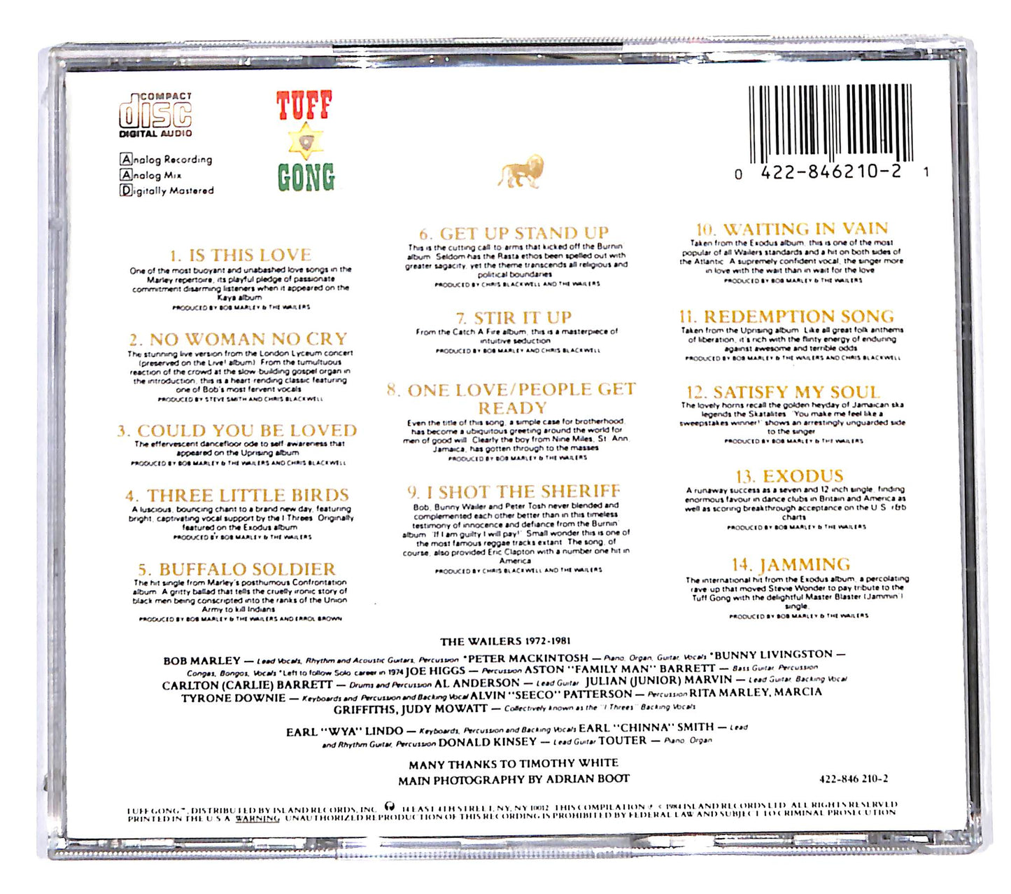 EBOND Bob Marley & The Wailers - Legend CD CD142213