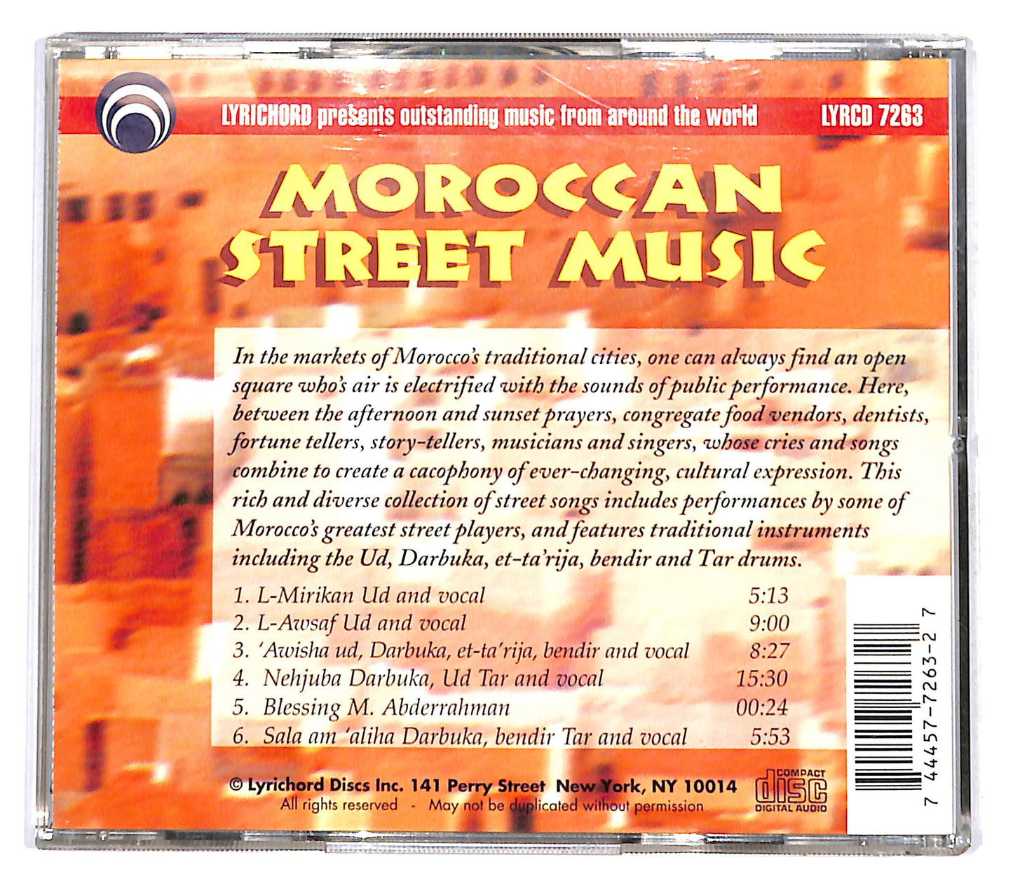 EBOND Various - Moroccan Street Music CD CD142216