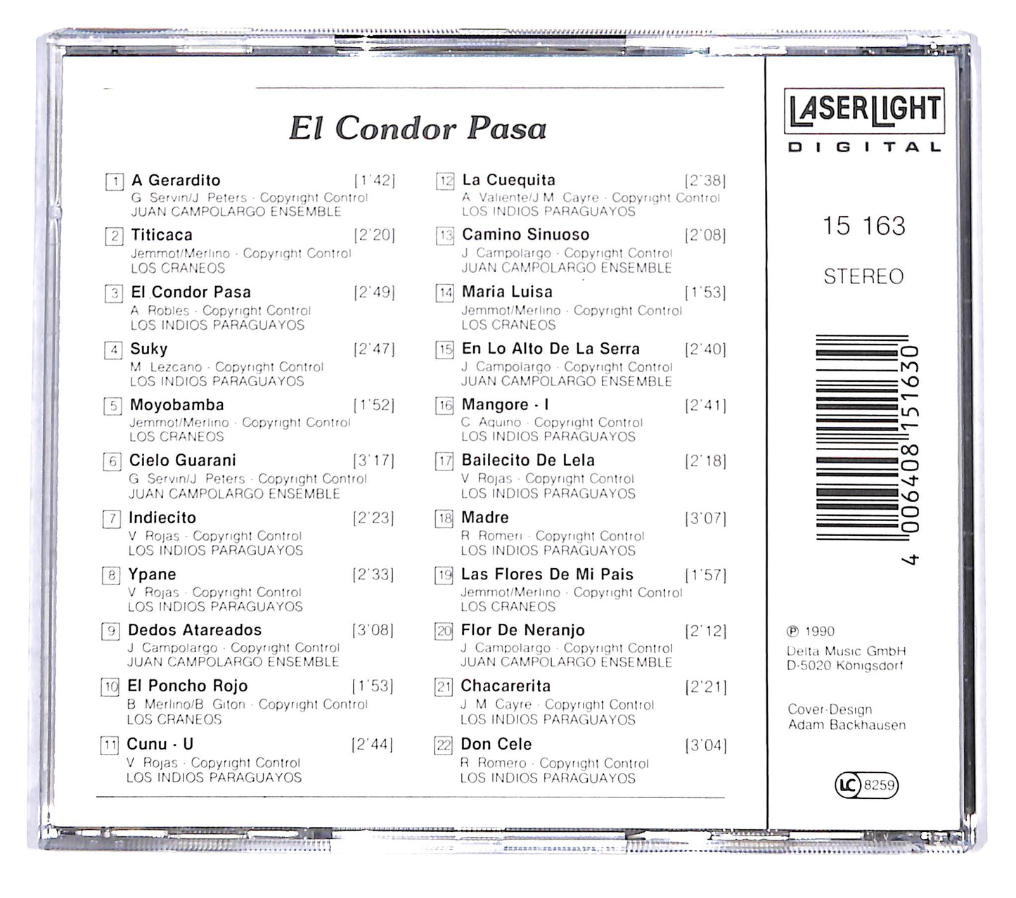 EBOND Various - El Condor Pasa: Indian Harps And Flutes CD CD142229